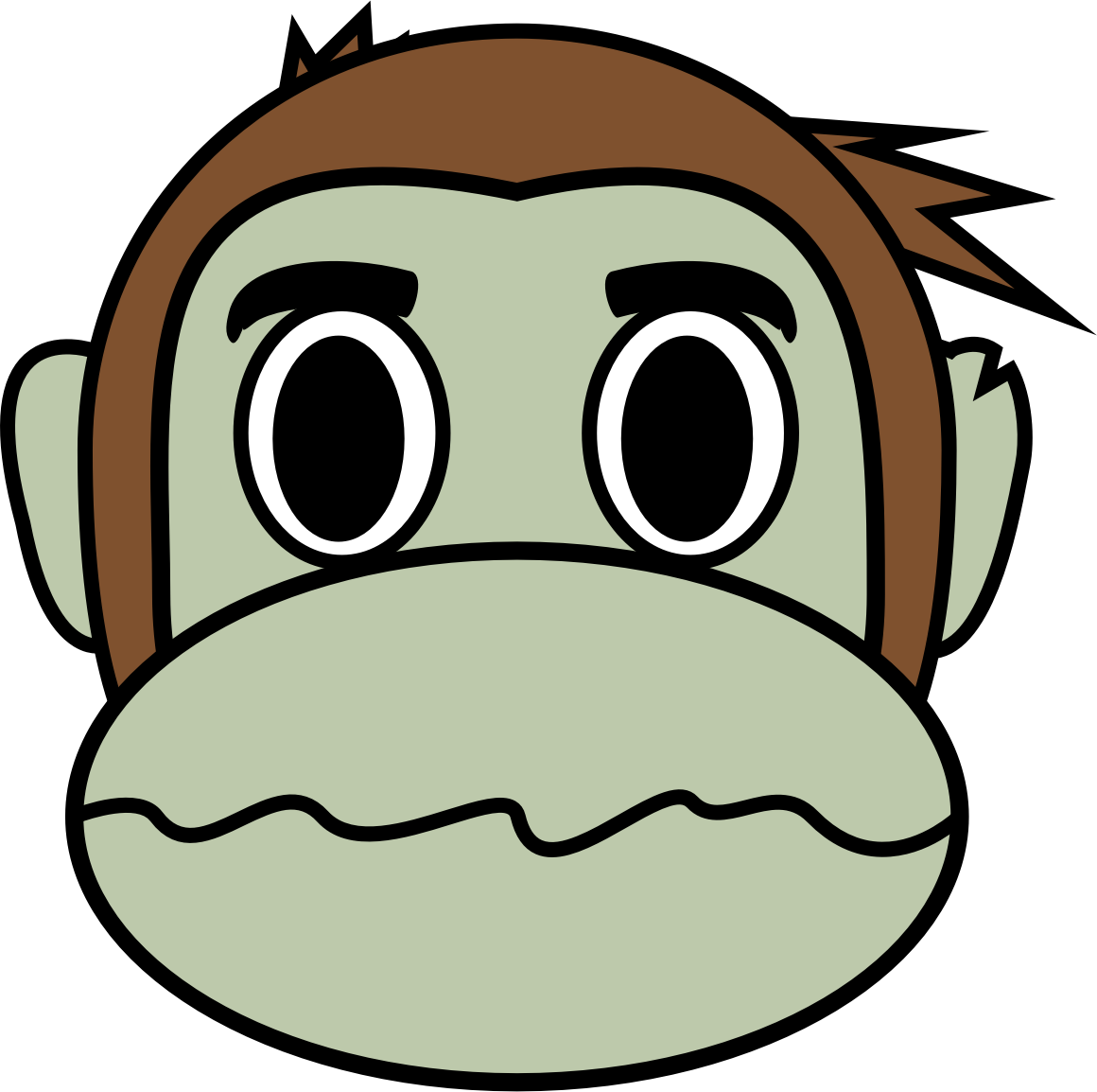 1160x1154 Monkey Emoji