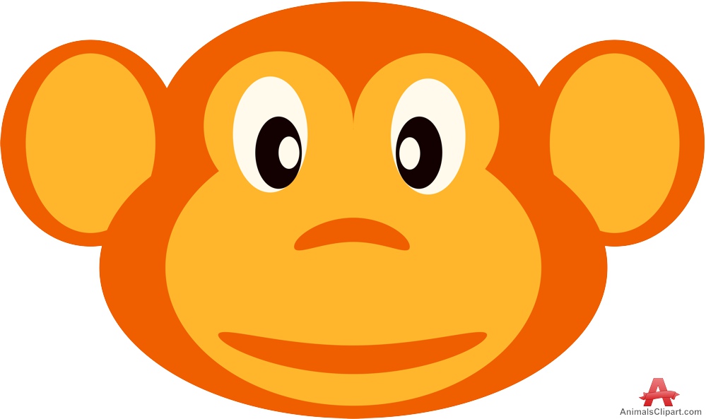 999x593 Monkey Clipart Coloring Page