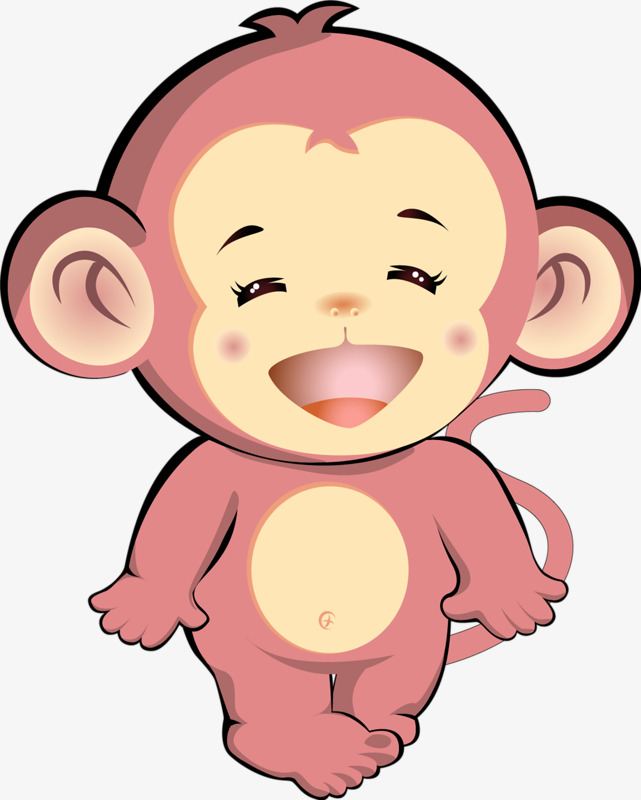 641x800 Pink Monkey, Pink, Xiaohe, Little Monkey Png Image And Clipart