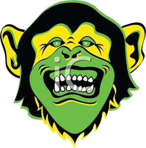 296x300 A Scary Green Halloween Monkey