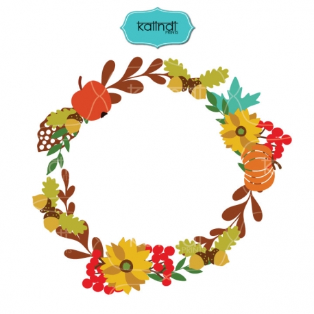 458x458 Flower Wreaths Svg, Monogram Frames Svg File.