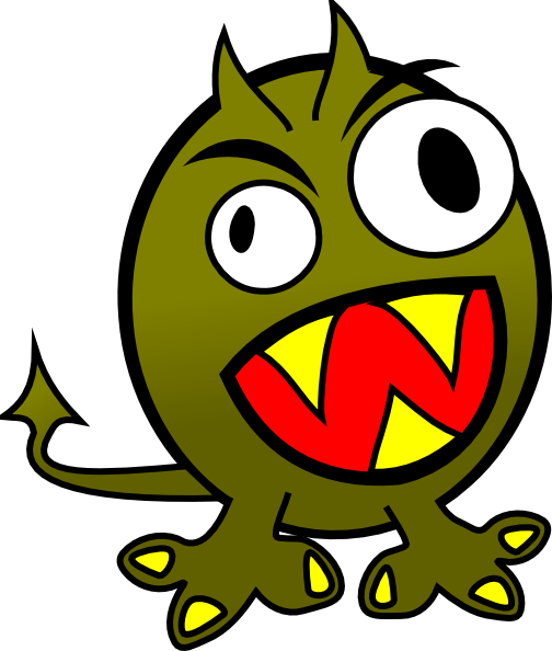 504x594 Free Funny Clip Art Funny Angry Monster Clip Art