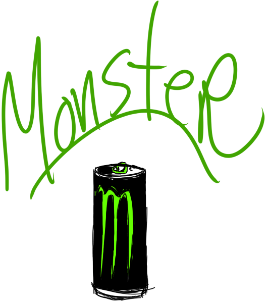 527x598 Monster Energy Quick Drawing By Twiztidmintzart