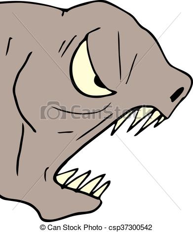 391x470 Creative Design Of Monster Face Eps Vector