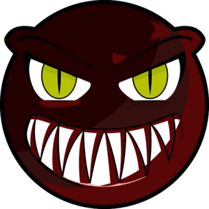 300x300 Red Monster Face Clip Art