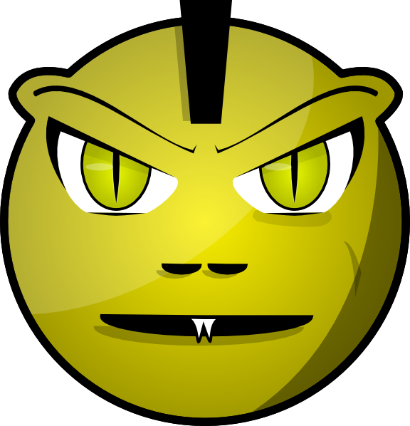 576x598 Scary Face Clip Art