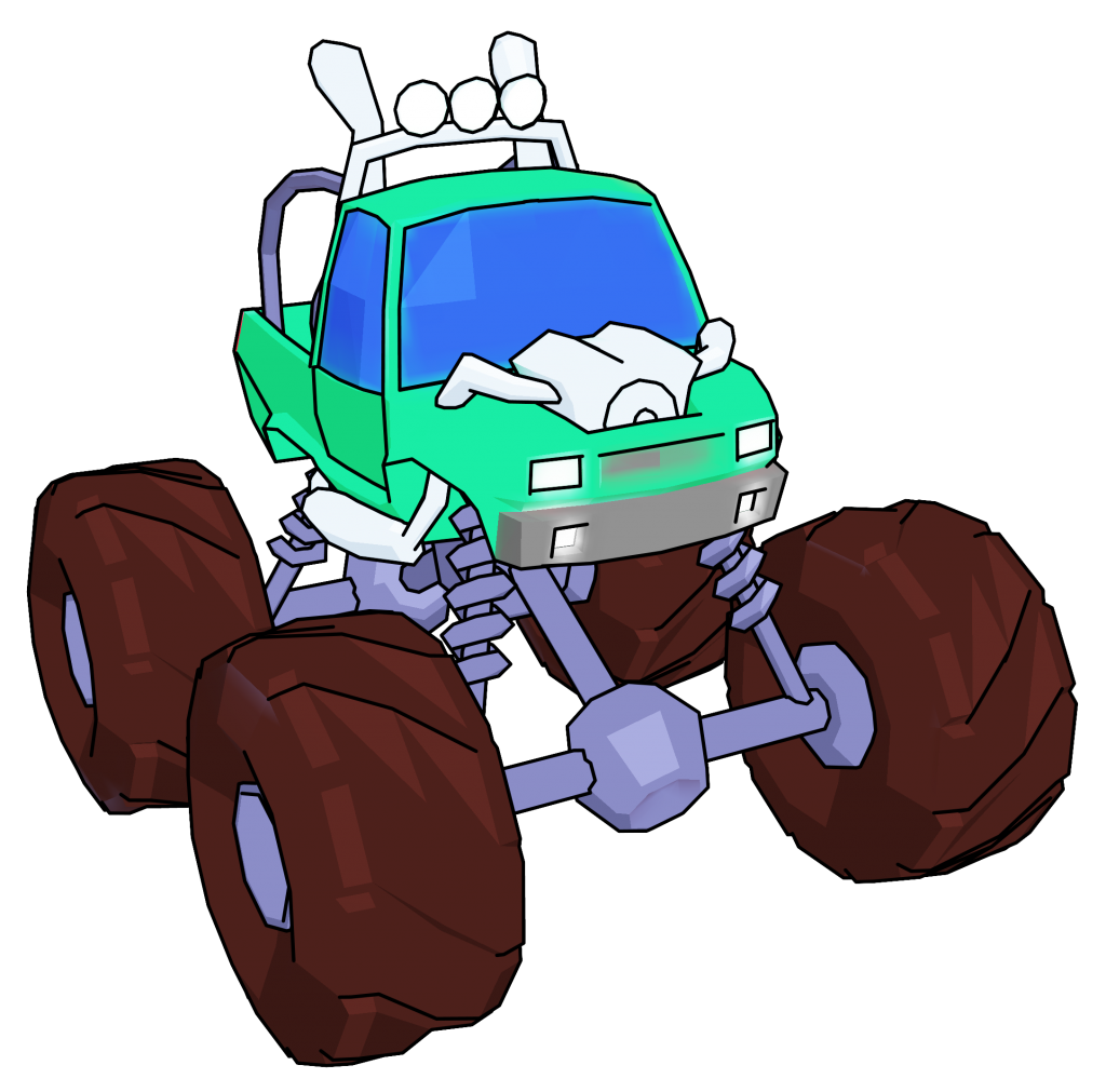1024x1011 Monster Truck Cartoon Perspective Png Clipart Picture