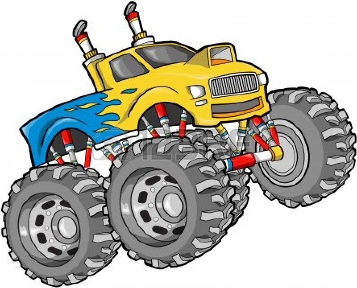 1200x969 Monster Truck Vector Illustration Stock Vector Kid's Room