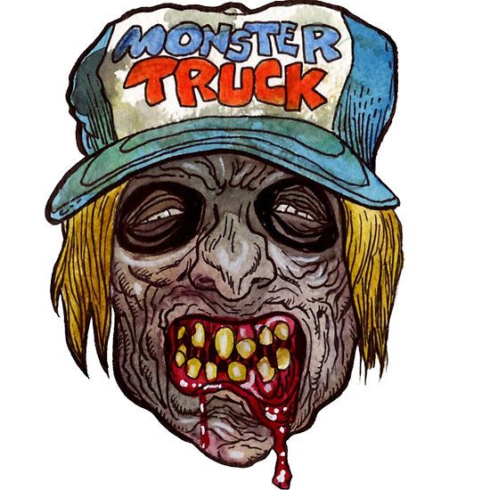 550x550 Monster Truck Zombie Art Design Monster Redbubble
