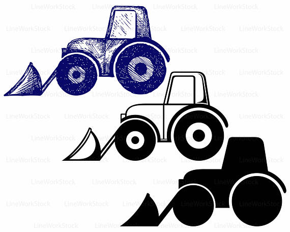 570x456 Tractor Svgtractor Cliparttractor Svgtractor Silhouettetractor