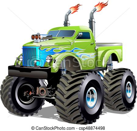 450x428 Cartoon Monster Truck. Available Eps 10 Separated By Groups Eps
