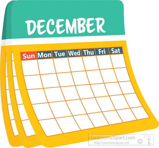 550x512 Monthly Calendar Clipart