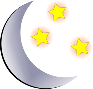 299x288 Moon And Stars Clip Art