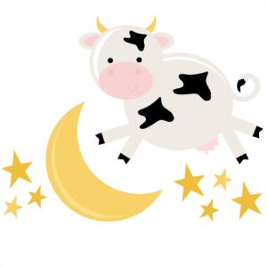 300x300 Cow Moon Clipart Pencil And In Color