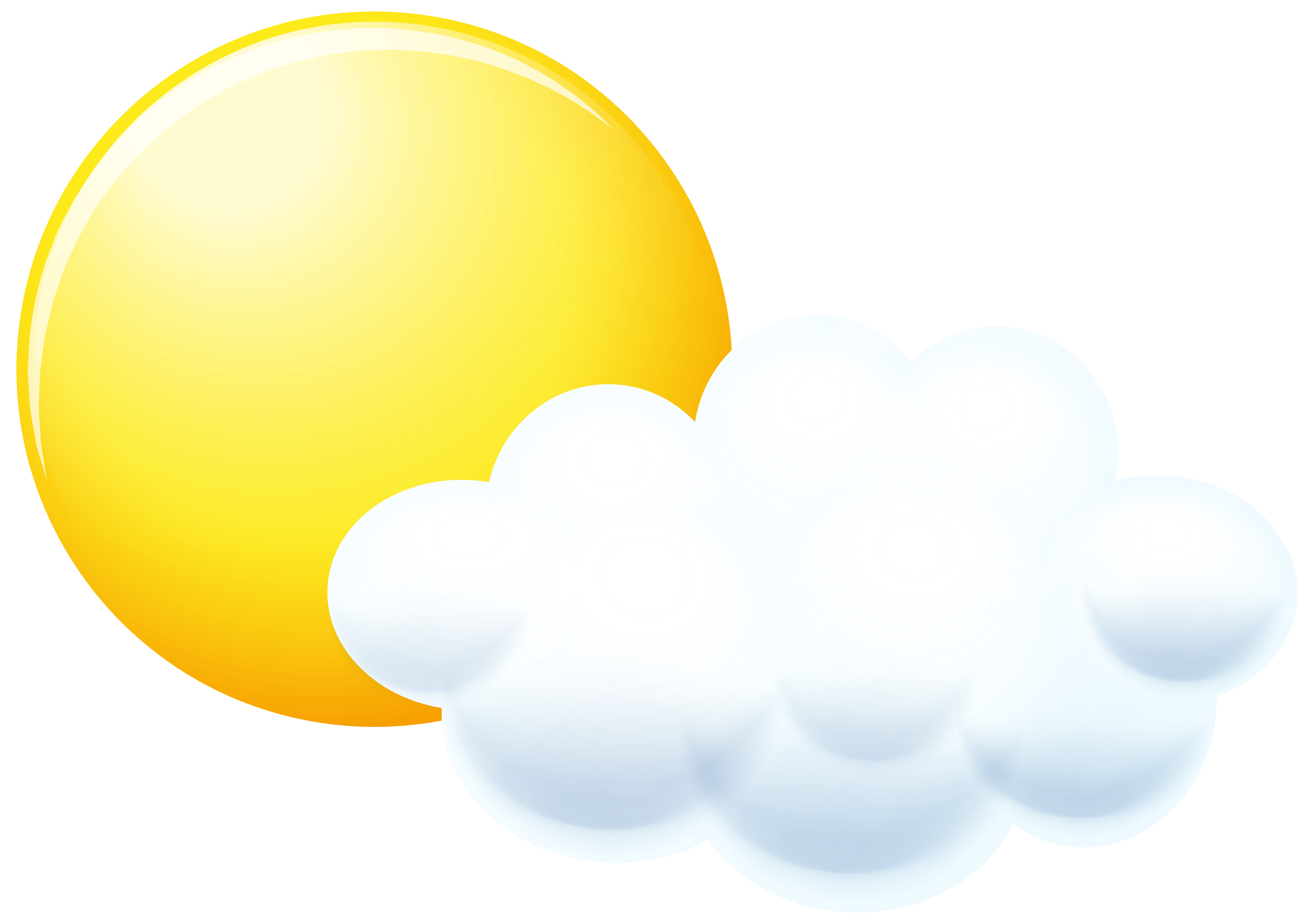 8000x5628 Sun And Cloud Clip Art Png Imageu200b Gallery Yopriceville