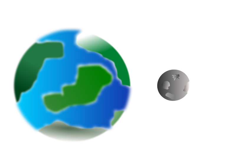 800x566 Free Clipart Planet With Moon Cprostire