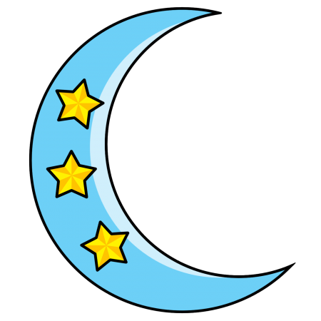 450x450 New Crescent Moon Clip Art