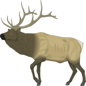 298x297 Large Moose Clip Art