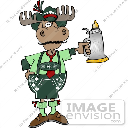 450x450 Oktoberfest Moose Clipart
