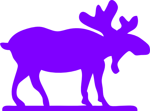 600x445 Purple Moose Purple Moose Clip Art