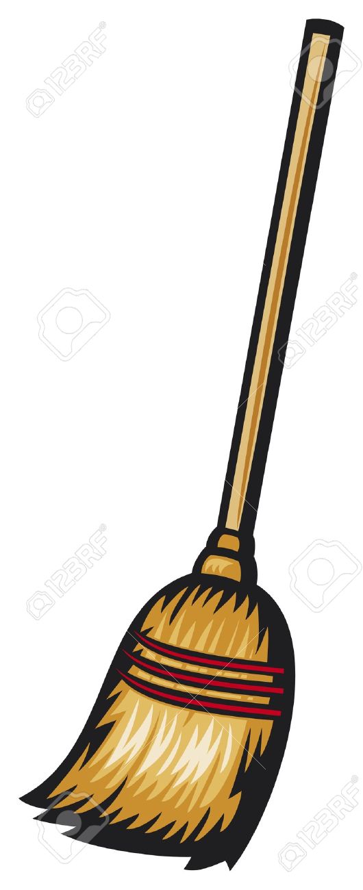 530x1300 Brooms Clipart