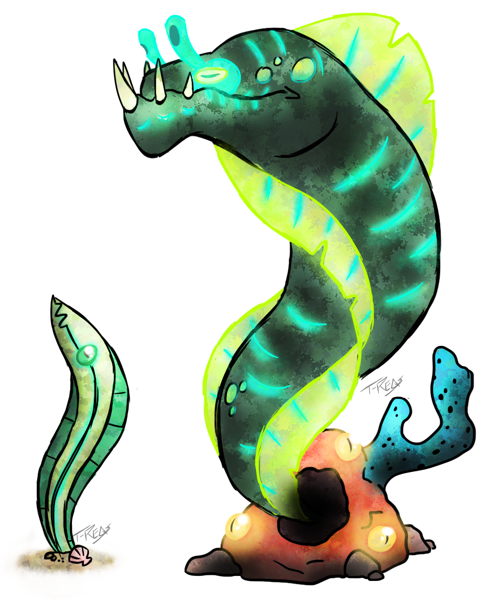 979x1199 Reef Eel Fakemon By T Reqs