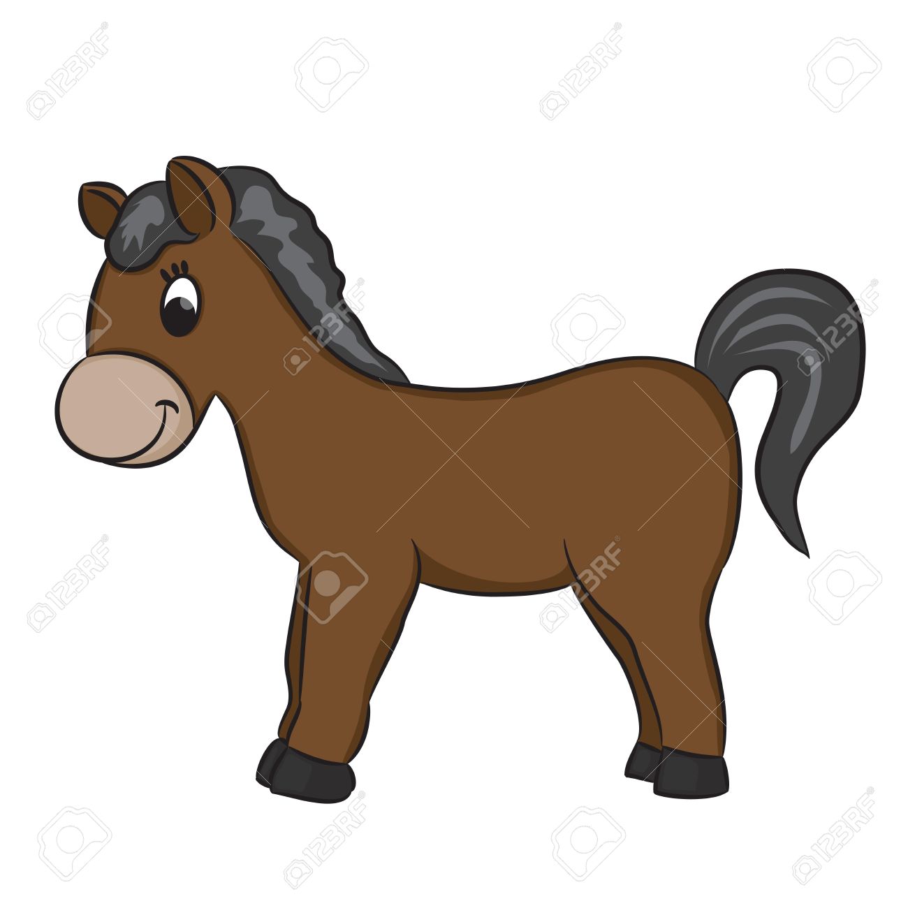 1300x1300 Pony Clipart Brown Horse