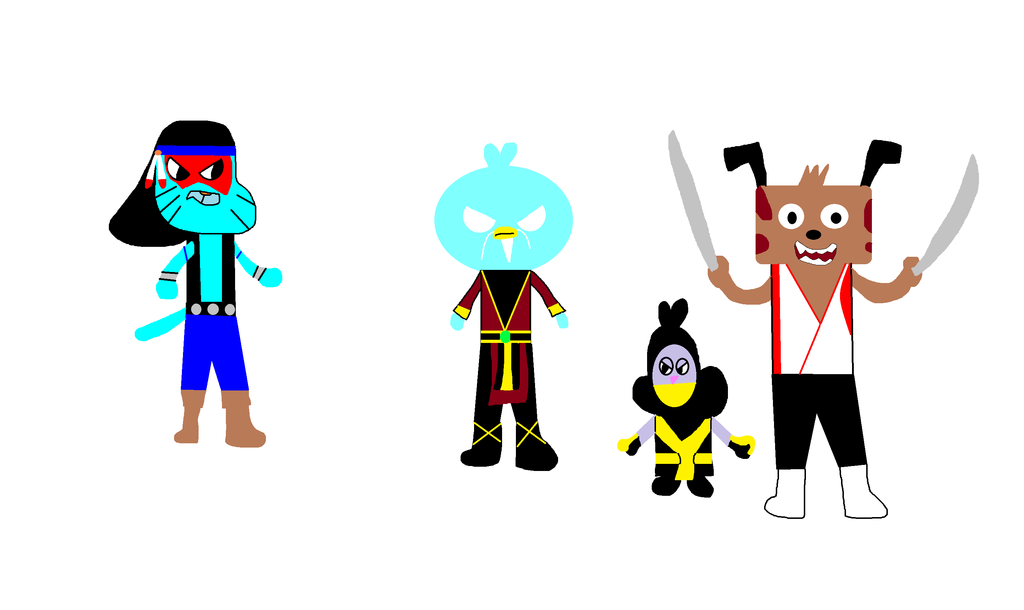 1024x610 Gumball And His Friends In Mortal Kombat By Carmenramcat