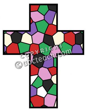 300x383 Cross Clip Art With Mosaic Clipart Panda