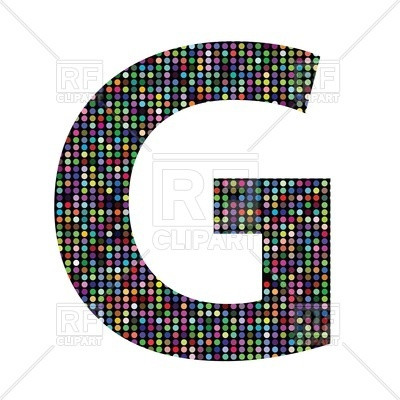 400x400 Awesome G Clipart Colorful Mosaic Font Letter G Royalty Free