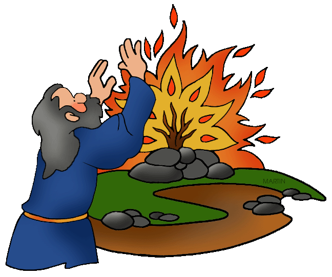 648x542 Bible Clip Art By Phillip Martin, Moses And The Burning Bush