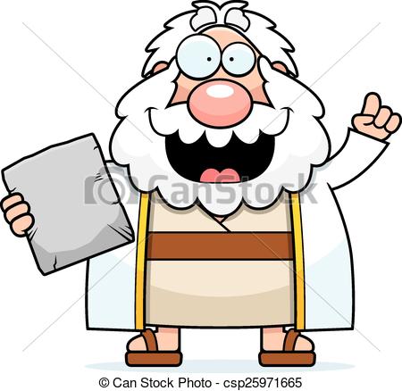 450x438 Cartoon Moses Idea. A Cartoon Illustration Of Moses
