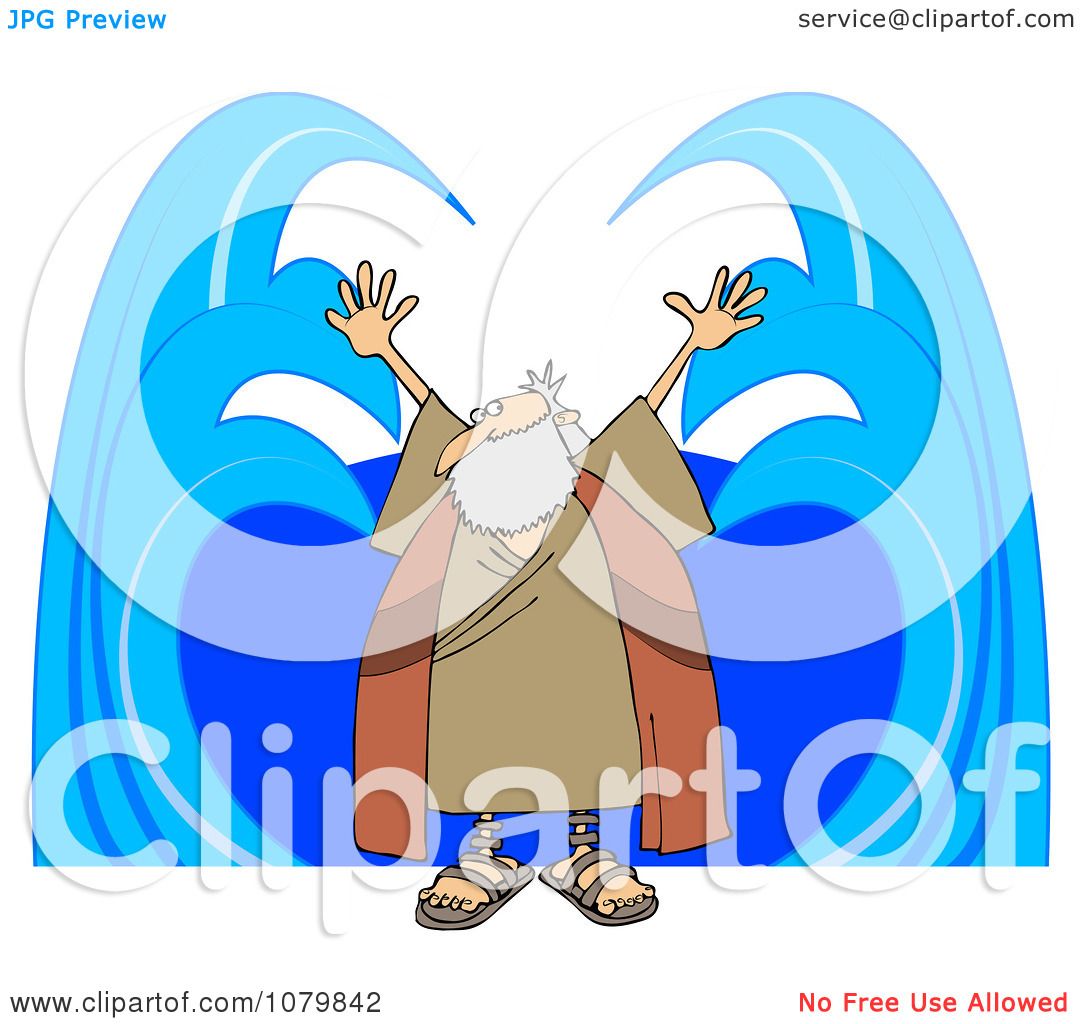 1080x1024 Clipart Moses Parting Water
