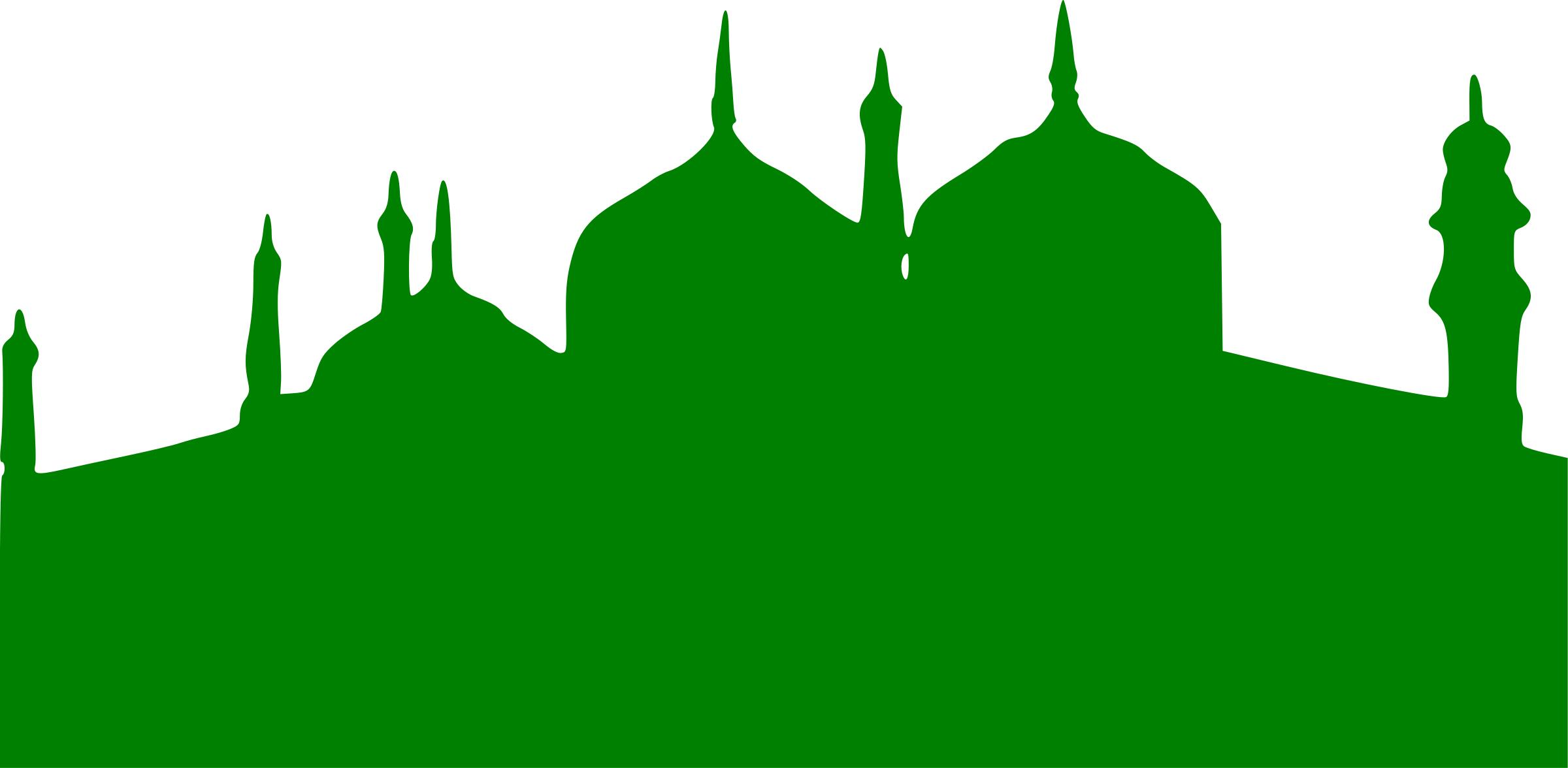 2400x1176 Green Mosque Icons Png