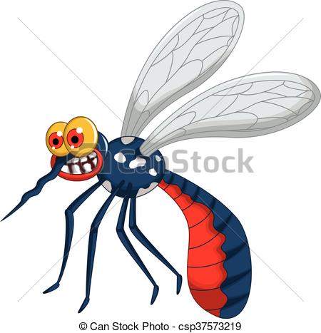 450x467 Vector Illustration Of Angry Mosquito Cartoon Vector Clip Art