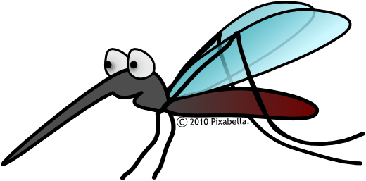 520x257 Cartoon Mosquitoes Clipart