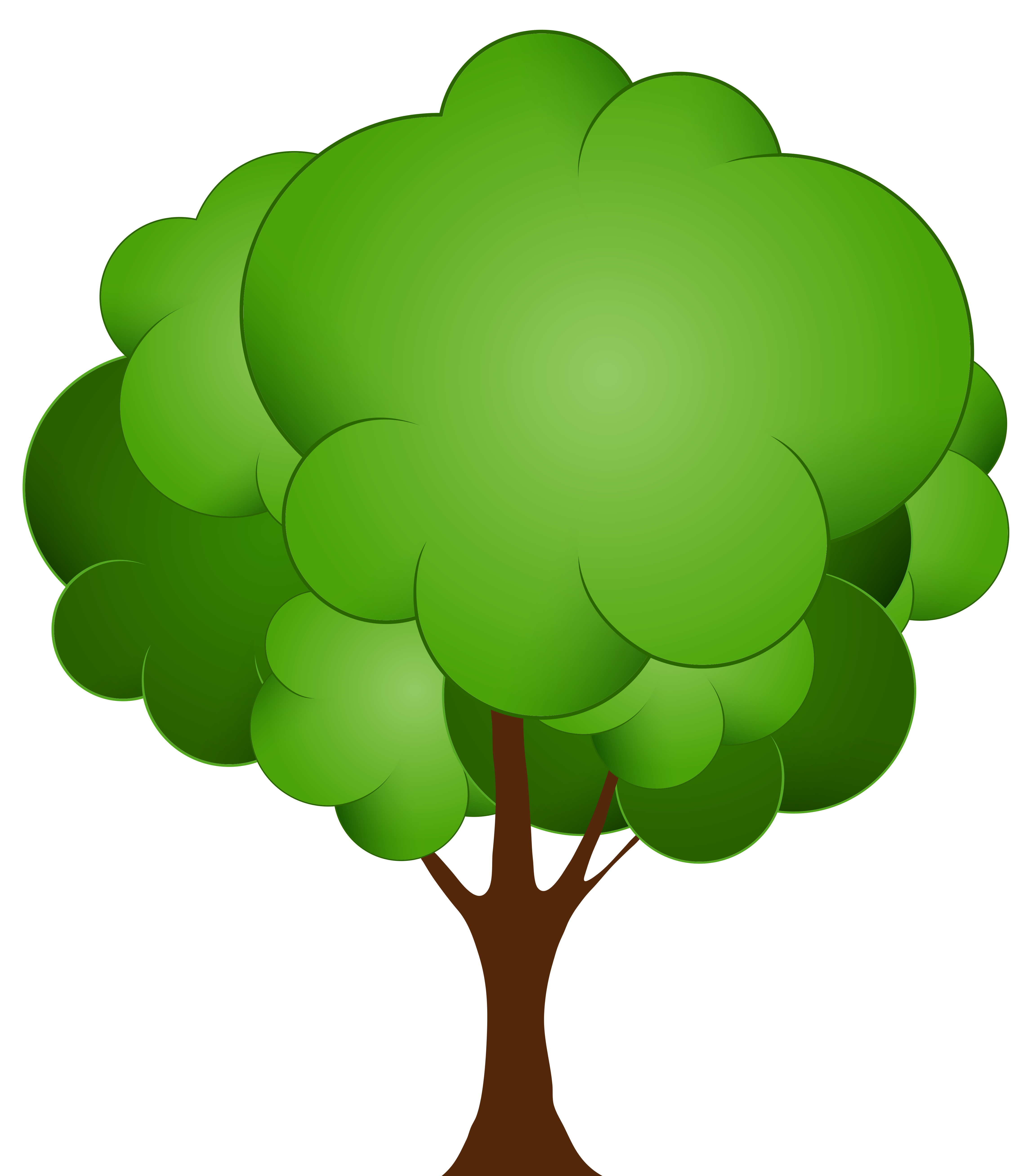 4599x5232 Green Tree Png Clip Art