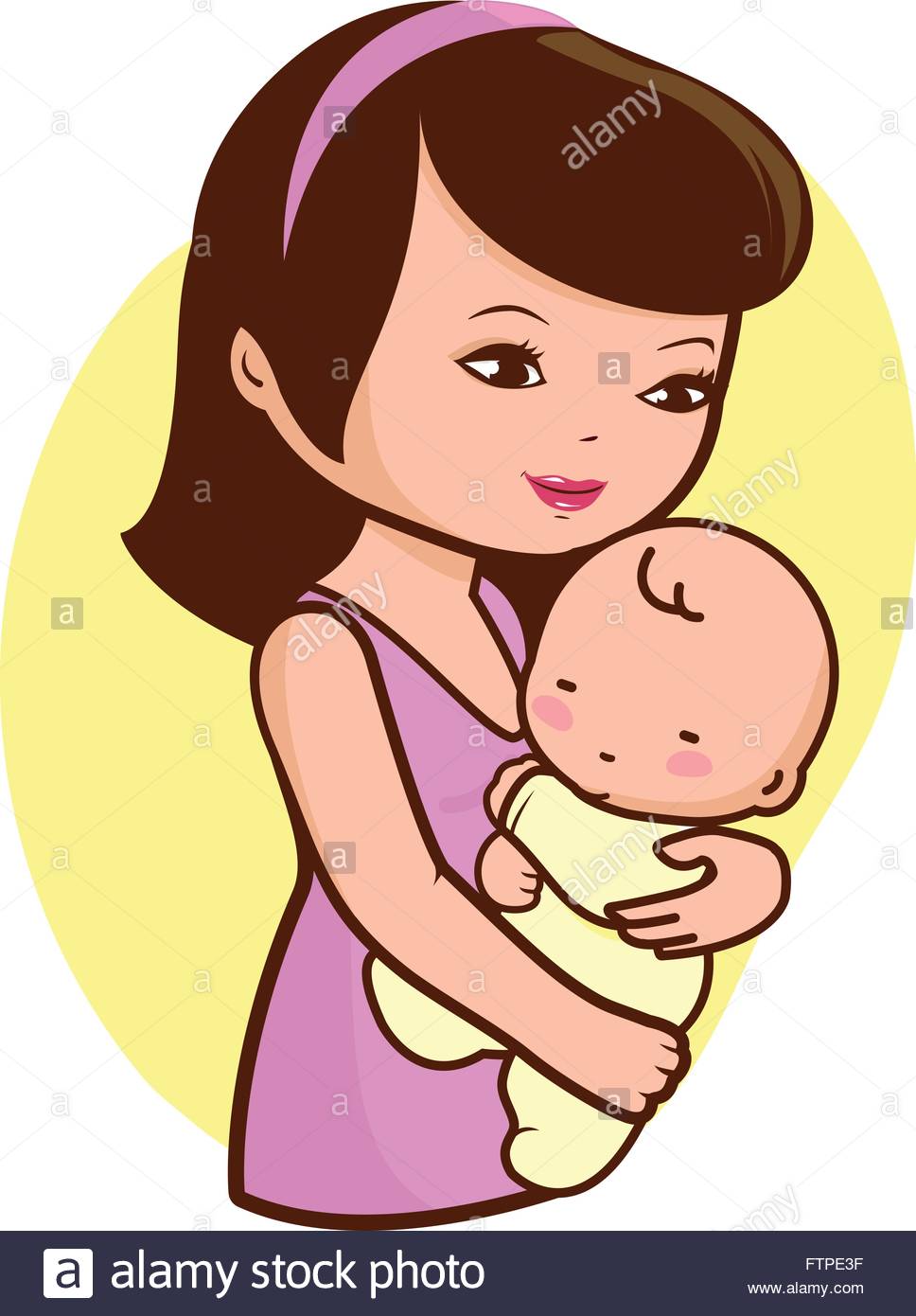 968x1390 Clipart Of Mother Holding Baby Mom And Cartoon Free Download Clip