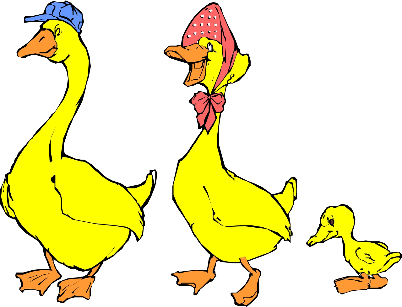 1280x979 Duckling Clipart Mom Baby Animal