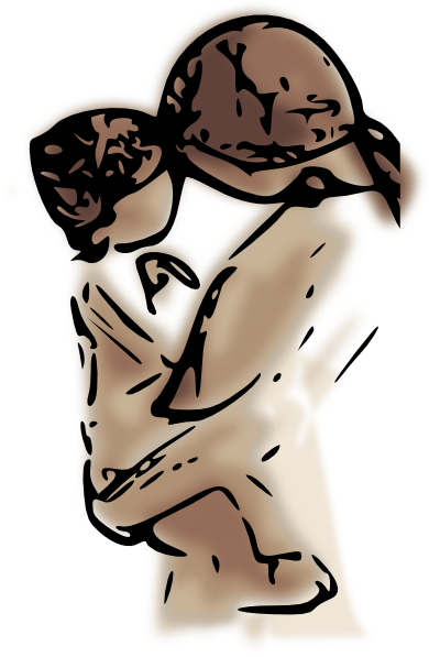 390x597 Mother With Baby Clip Art