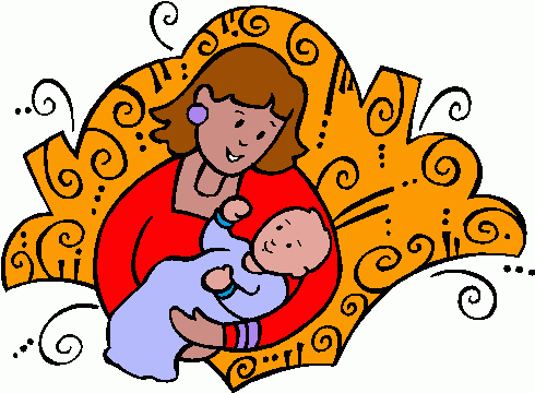 490x360 Mother And Baby Clip Art Clipart Panda