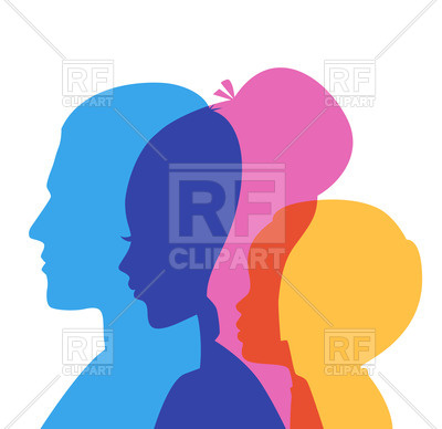 400x388 Silhouette Of Family (Father, Mother And Son) Royalty Free Vector