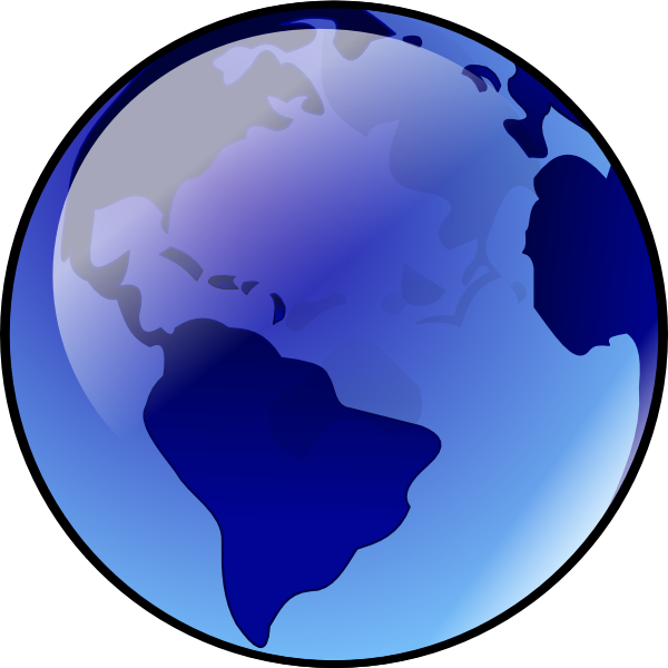 600x600 Spinning Globe Clipart
