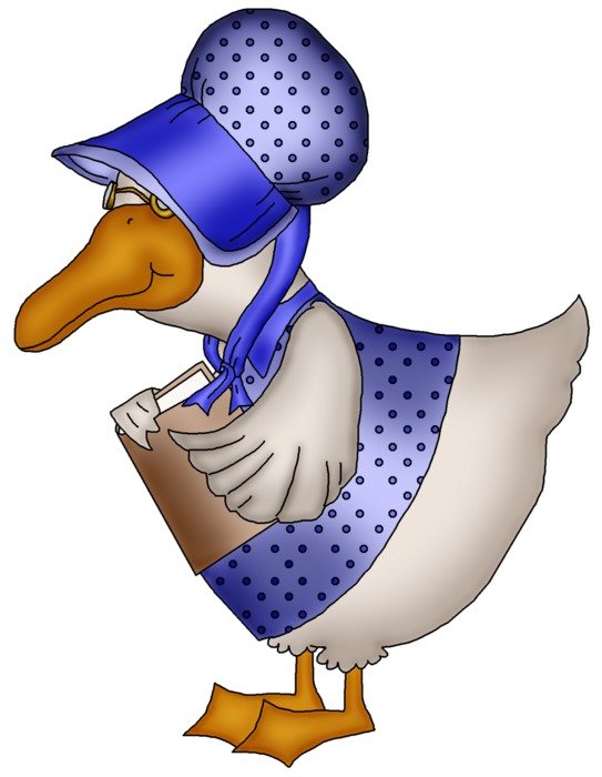 543x700 Mother Goose Clip Art Free Image
