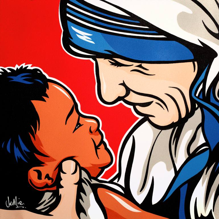 770x770 Saatchi Art Mother Teresa With Child Painting By James Lee