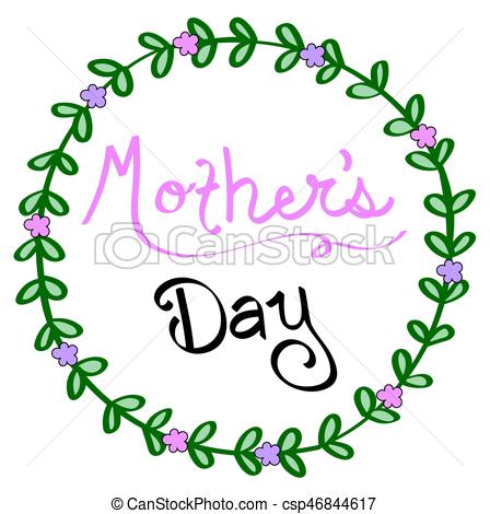 448x470 Mothers Day Vector Clip Art
