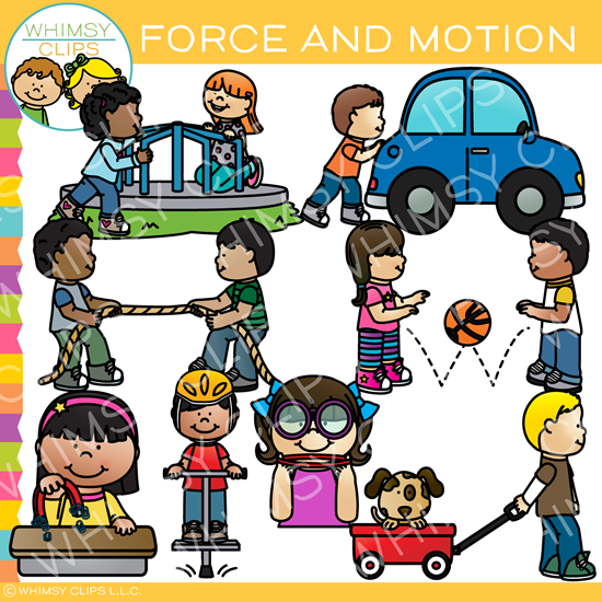 550x550 Force And Motion Clip Art , Images Amp Illustrations Whimsy Clips