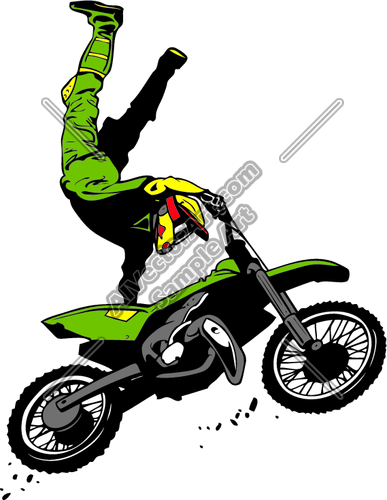 387x500 Dirtbikejd001 Clipart And Vectorart Vehicles