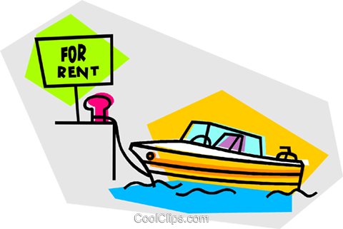 480x321 Speed Boat For Rent Royalty Free Vector Clip Art Illustration
