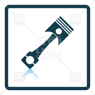 400x400 Car Motor Piston Icon Royalty Free Vector Clip Art Image